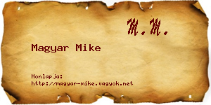 Magyar Mike névjegykártya