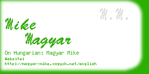 mike magyar business card
